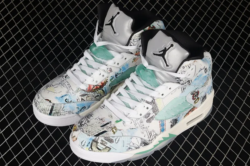 All Categories Air Jordan Jordan Series Basketball Shoes Air Jordan 5 Air Jordan 5 Retro "Wings" AJ5 Joe 5 Emerald Green Wings Graffiti 3M Luminous AV2405-900